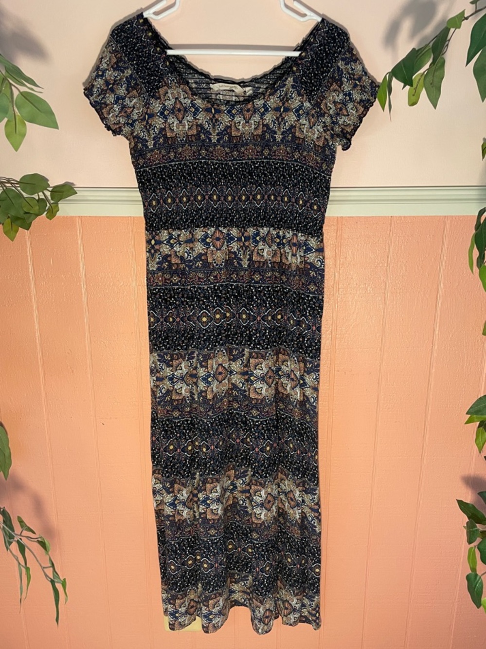 Soft Surroundings Boho Printed Maxi Dress, Size Medium